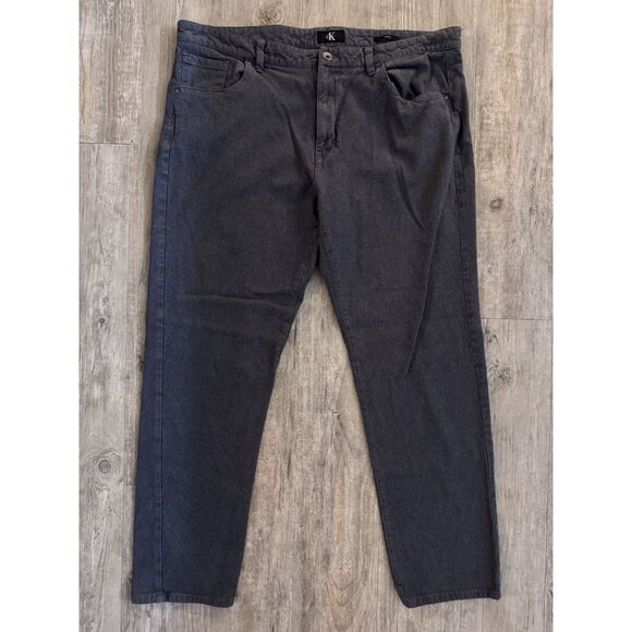Calvin Klein Pants Men’s 40 x 32 Charcoal Gray Slim Fit - Picture 1 of 16